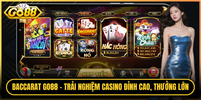Baccarat Go88 - Trải Nghiệm Casino Đỉnh Cao, Thưởng Lớn