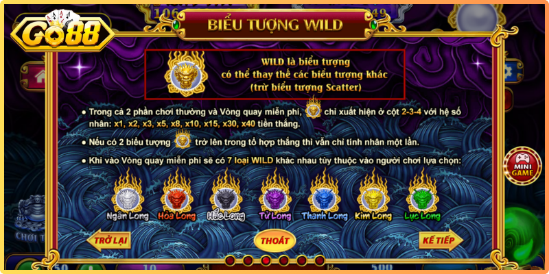 Lân Sinh Phú Quý Go88 - Nổ Hũ Tài Lộc, Rinh Thưởng Khủng 2 Wild có khả năng thay thế cho nhiều biểu tượng nhằm hoàn thiện tổ hợp thắng