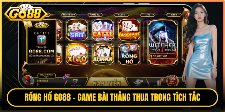 Rồng Hổ Go88 - Game Bài Căng Não, Thắng Thua Trong Tích Tắc